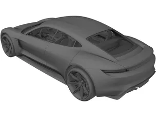 Porsche Mission E (2015) 3D Model