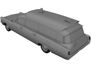 Pontiac Bonneville Ambulance (1963) 3D Model