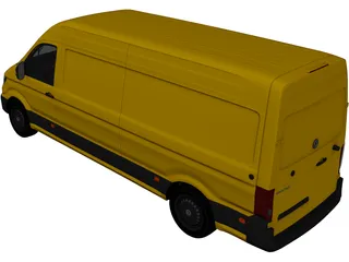 Volkswagen Crafter Cargo (2017) 3D Model