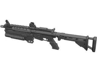 Lr3000 Assault Rifle 3D Model