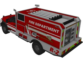 Ford F-350 Offroad Pumper (2015) 3D Model