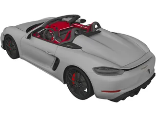 Porsche 718 Spyder (2020) 3D Model