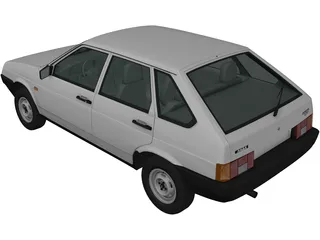 VAZ-2109 Lada (1987) 3D Model