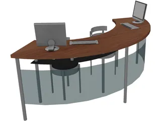 Information Desk 3D Model