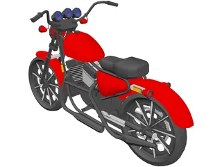 Harley-Davidson (1975) 3D Model