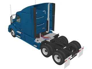 Volvo VNL 630 Sleeper (2015) 3D Model
