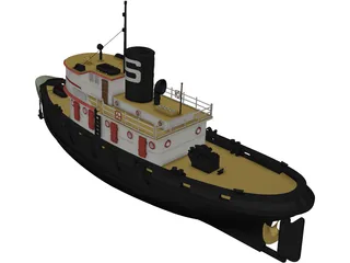 Diesel Tug 3D Model