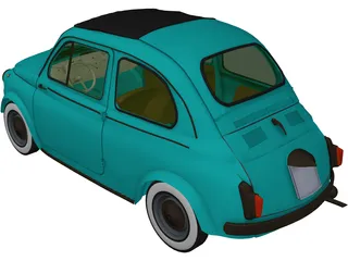 Fiat 500 (1958) 3D Model
