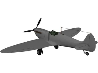 Supermarine Spitfire MK IA 3D Model