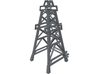 Oil Rig 3D Model