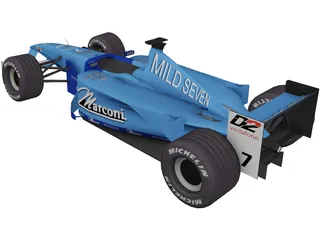 F1 Benetton 2001 3D Model