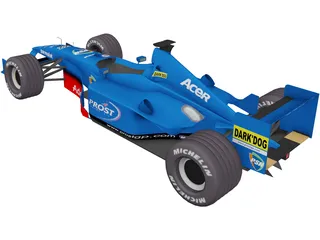 F1 Prost 2001 3D Model