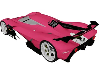 Alfa Romeo 8C-R Tazio (2020) 3D Model