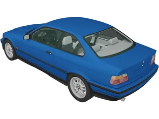 BMW 318i Coupe (1993) 3D Model