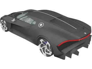 Bugatti La Voiture Noire (2019) 3D Model