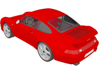 Porsche 911 Turbo (1995) 3D Model