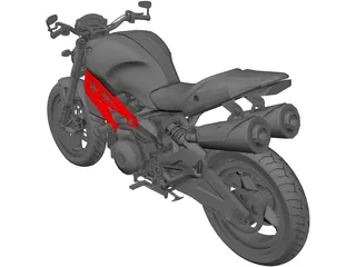 Ducati Monster 696 (2008) 3D Model