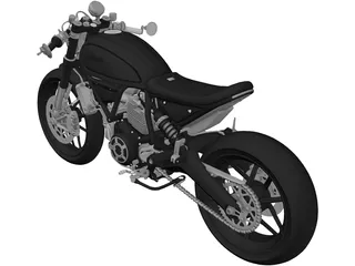 Ducati Scrambler Zeus Custom 3D Model