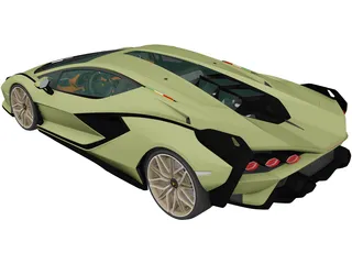 Lamborghini Sian (2020) 3D Model