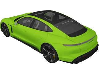 Porsche Taycan Turbo S (2020) 3D Model