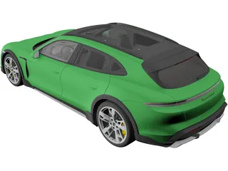 Porsche Taycan Turbo S Cross Turismo (2021) 3D Model