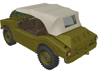 Porsche 597 Jagdwagen (1955) 3D Model