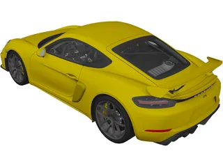 Porsche 718 Cayman GT4 (2020) 3D Model
