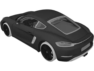 Porsche 718 Cayman S (2017) 3D Model
