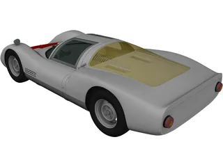 Porsche 906 Carrera 6 Coupe (1966) 3D Model