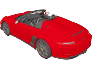 Porsche 911 Speedster (2019) 3D Model