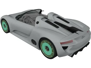 Porsche 918 Spyder (2011) 3D Model