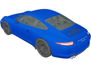 Porsche 911 Carrera (2017) 3D Model