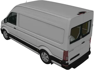 Volkswagen Crafter L1H2 (2017) 3D Model