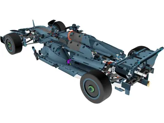 Mercedes-AMG Petronas F1 Lego 3D Model