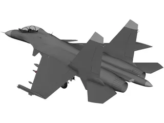 Sukhoi Su-30 Flanker-C 3D Model