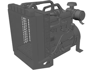 Diesel Motor 3D Model