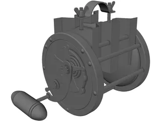 Fishing Reel Pen Senator 6/0 3D Model