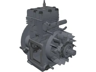 Briggs&Stratton Lawn Mower Engine 3D Model