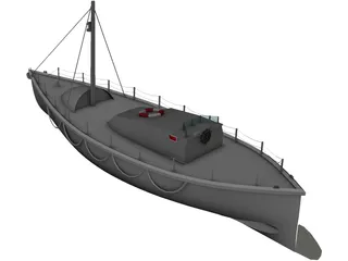 41ft Watson Class Lifeboat 3D Model