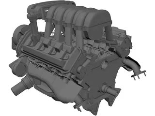 Toyota Tundra Engine (2000) 3D Model