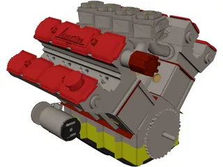 Lancia Engine 3D Model
