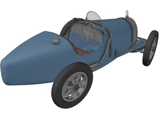 Bugatti Type 35 (1924) 3D Model