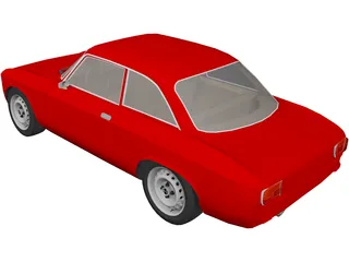 Alfa Romeo Giulia GTA 3D Model