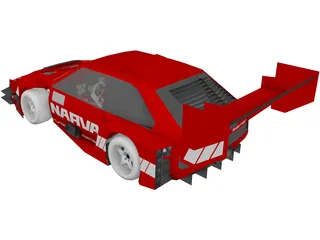 Lada Samara Pikes Peak 3D Model