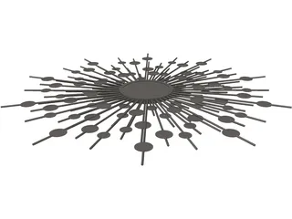 Raindrop Mirror 3D Model