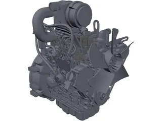 Isuzu 3CA1GZG01 Engine 3D Model