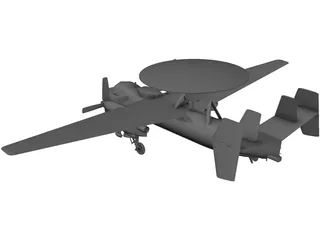 Grumman E-2C Hawkeye 3D Model