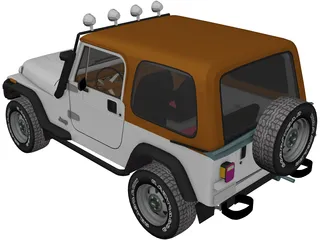 Jeep Wranger 3D Model