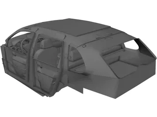 Porsche Cayenne Interior (2009) 3D Model