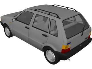 Fiat Uno S 3D Model